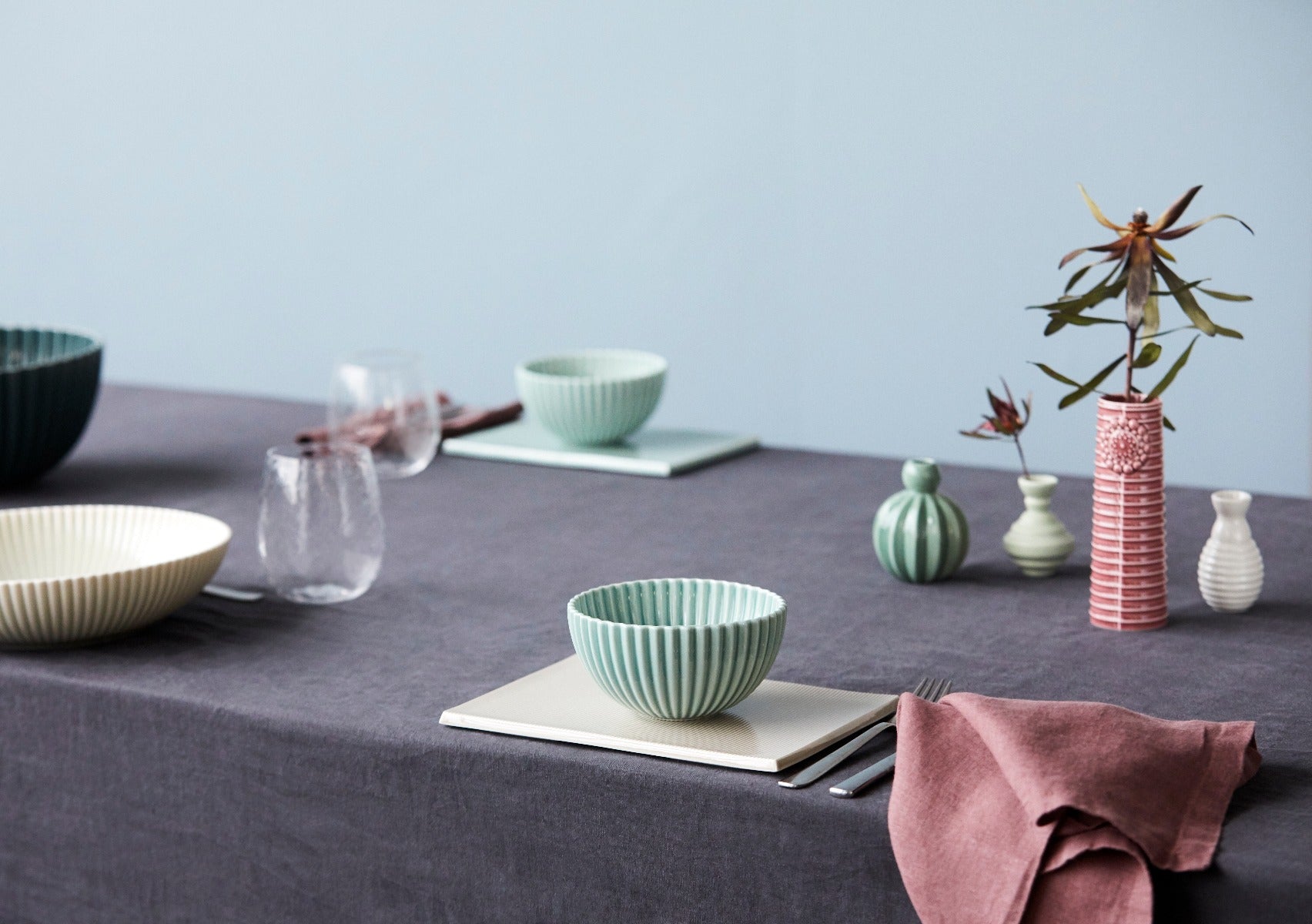 Dottir Samsurium snack bowl skål - Celadon - Bahne